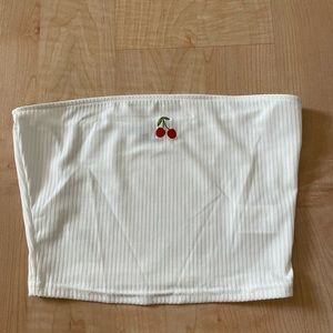 shein tube top with cherry. *i accept all offers!*
